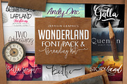 Wonderland Fonts Pack & Branding Kit