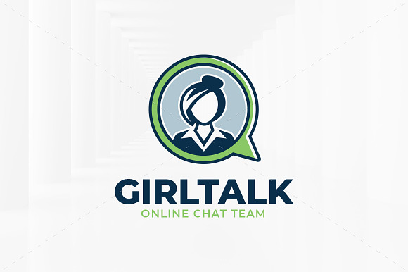 Girl Talk Logo Template in Logo Templates - product preview 2