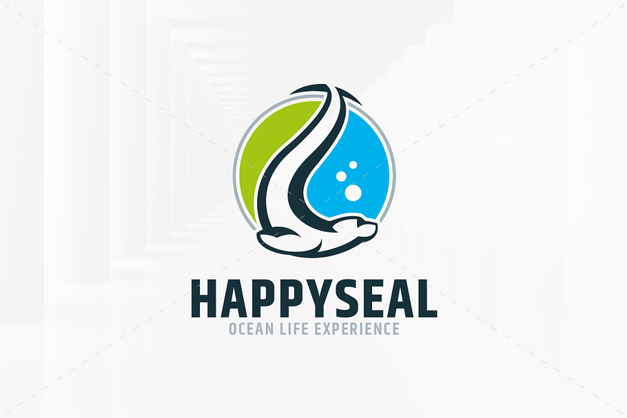 Happy Seal Logo Template in Logo Templates - product preview 8