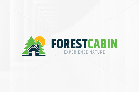 Forest Cabin Logo Template in Logo Templates - product preview 1
