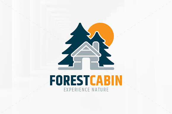 Forest Cabin Logo Template in Logo Templates - product preview 2