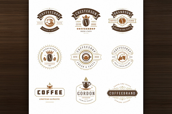 36 Coffee Logos and Badges in Logo Templates - product preview 6