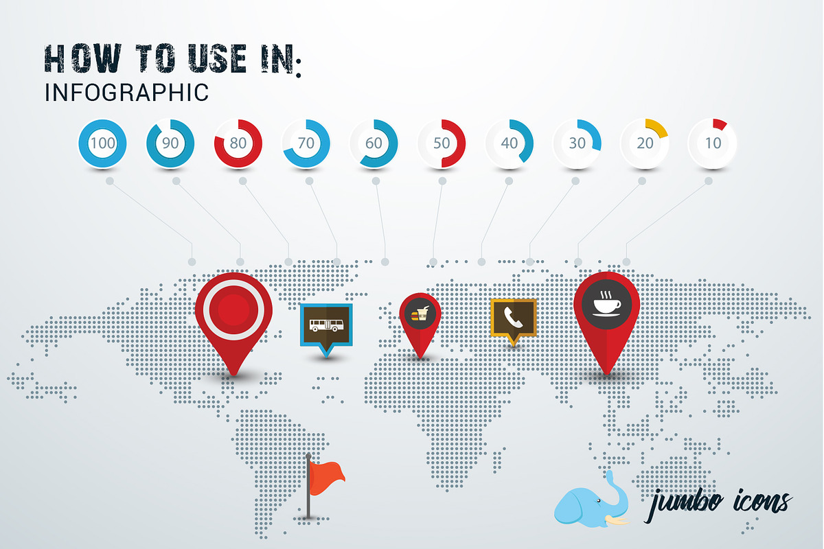 Navigation / Maps Flat Vector Icons in Navigation Icons - product preview 8