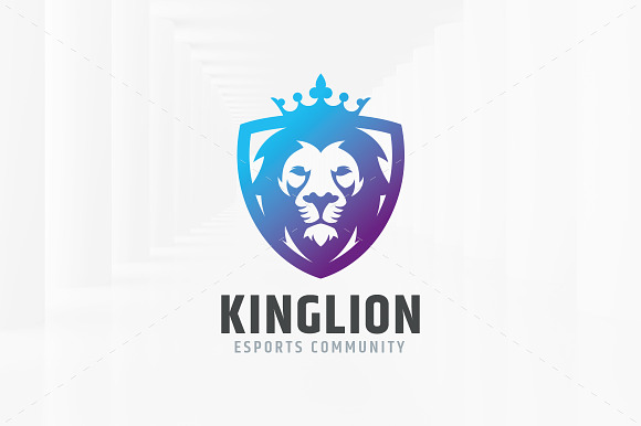 King Lion Logo Template in Logo Templates - product preview 4