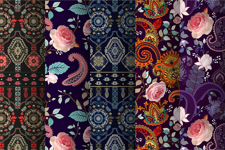Roses and Ornamental Patterns in Patterns - product preview 8