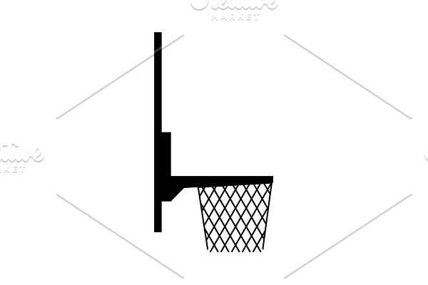 Basketball basket icon 
