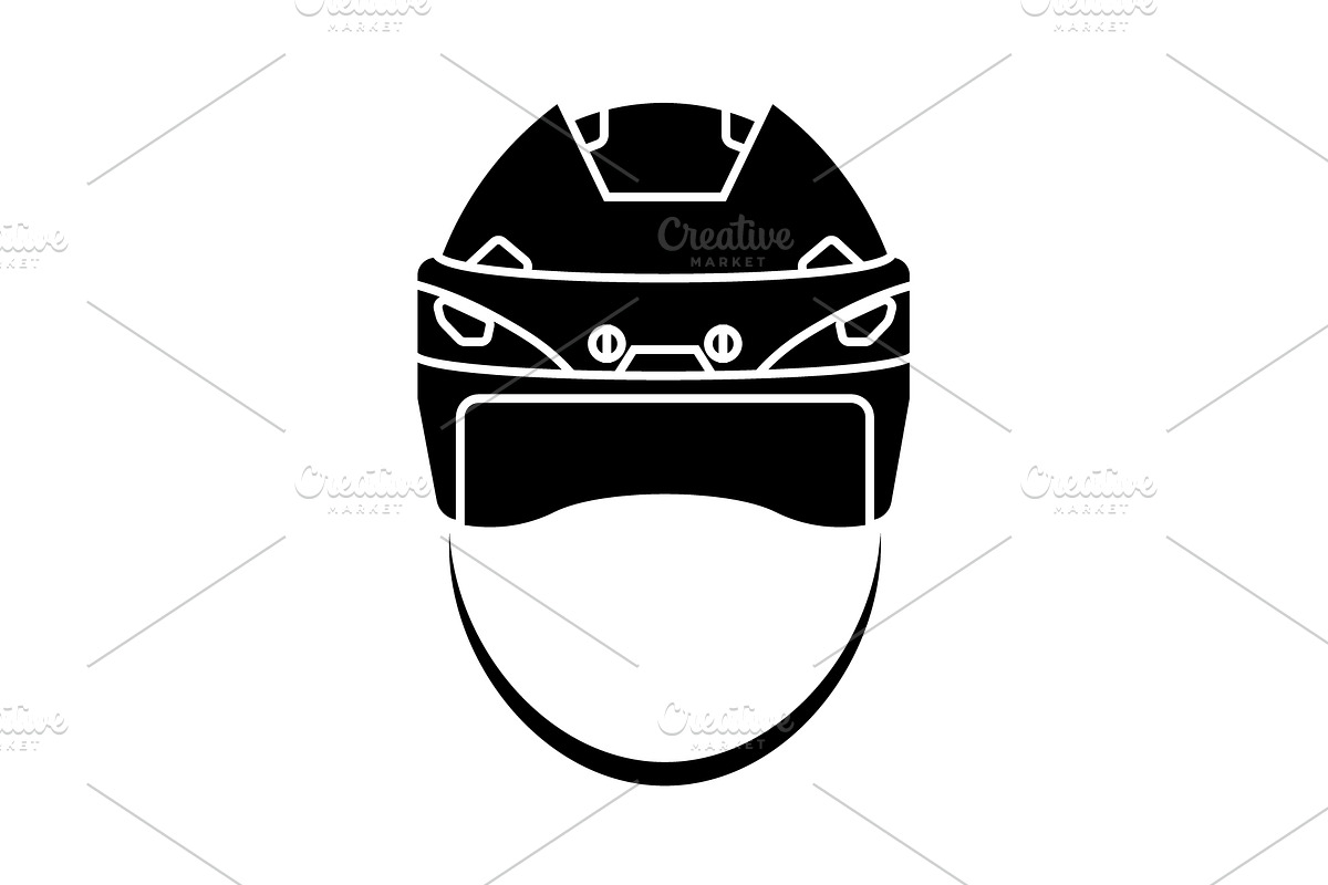 Hockey helmet icon  in Graphics - product preview 8
