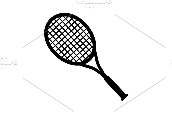 Tennis racquet icon 