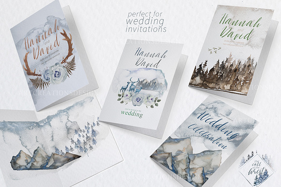Watercolor The Call Of the Forest in Illustrations - product preview 1