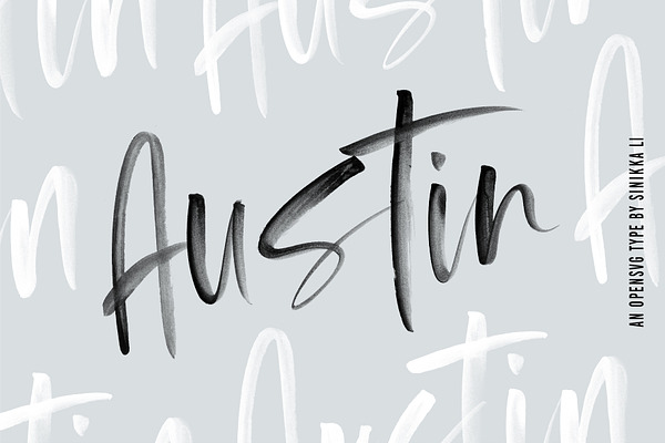 Austin | OpenSVG Watercolor Font