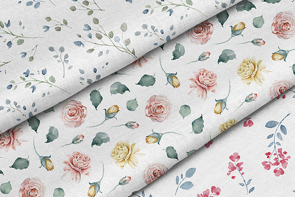 Delicate Watercolor Florals in Illustrations - product preview 16