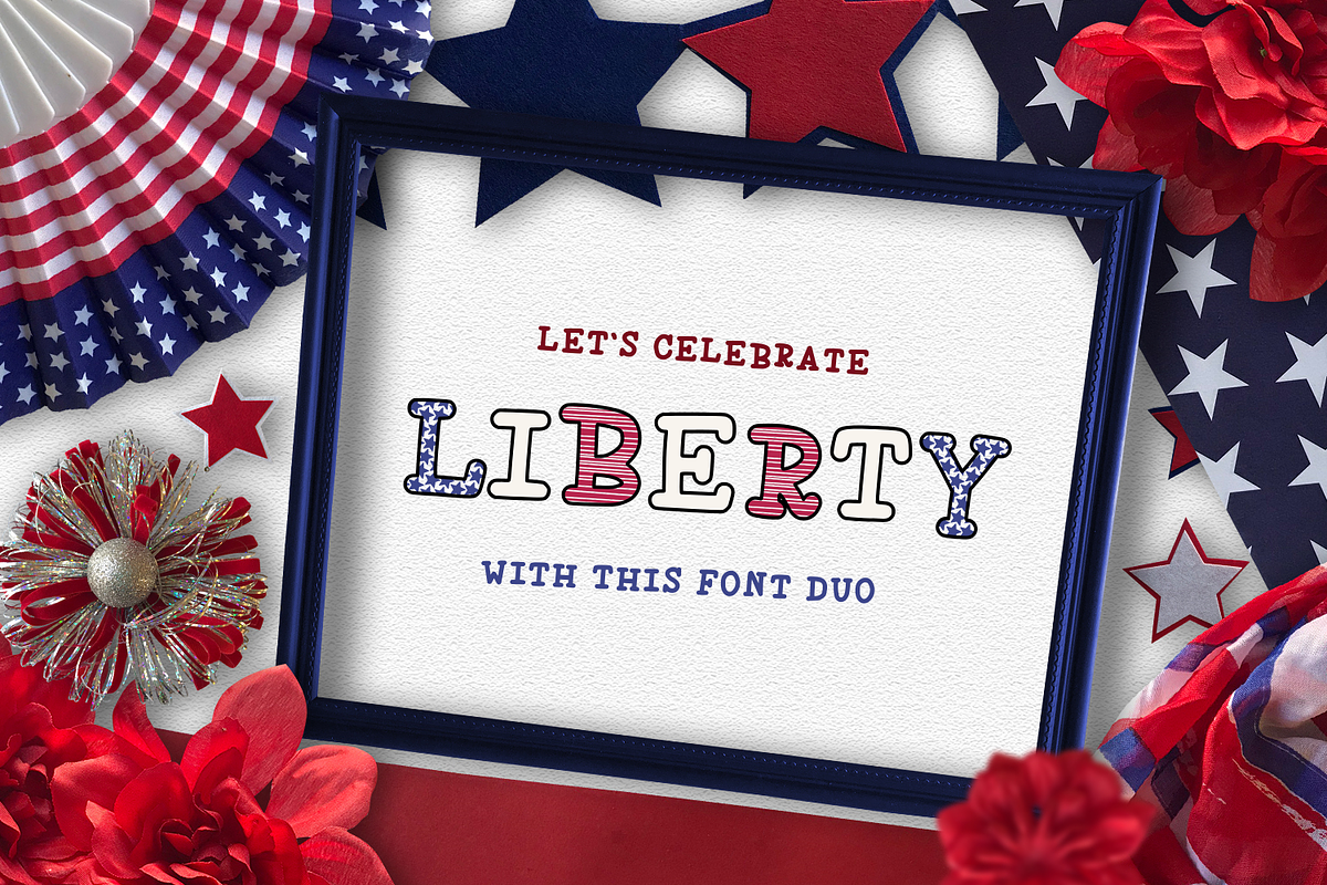 Liberty Font Duo - Stacked Font in Display Fonts - product preview 8