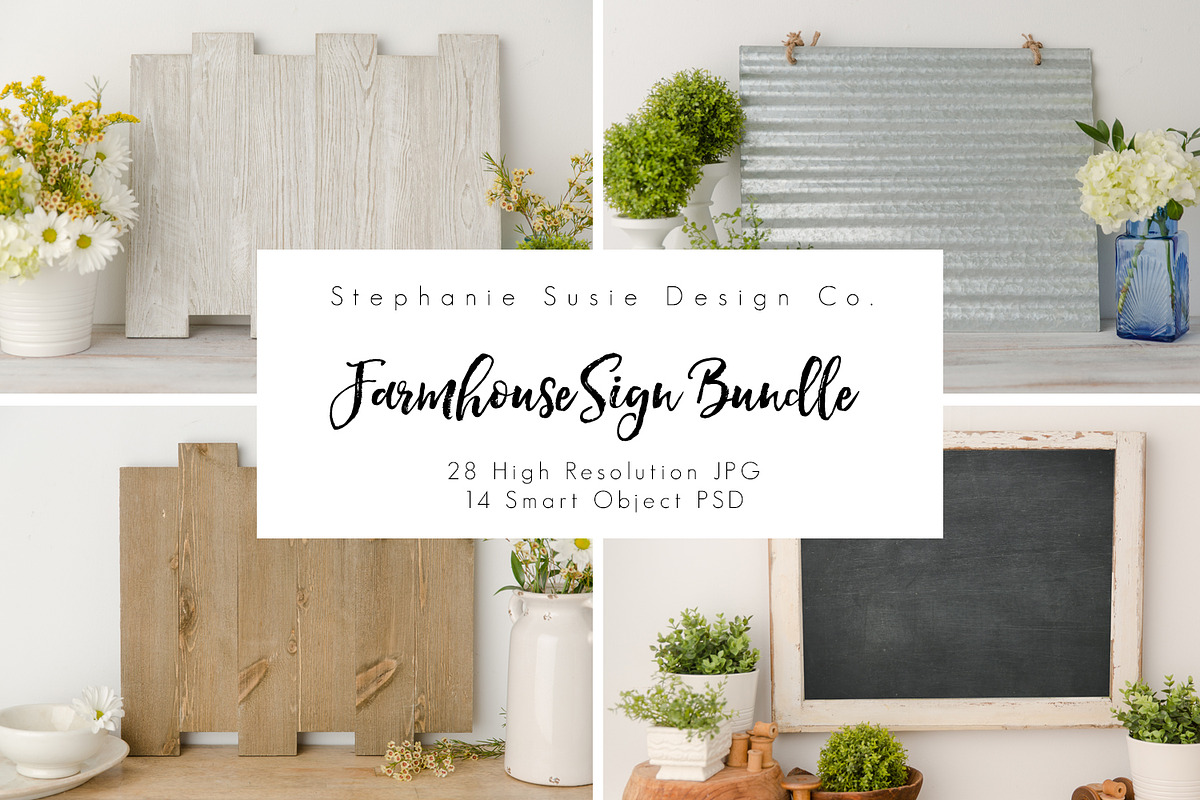 Farm House Signs Bundle Mock Ups in Product Mockups - product preview 8
