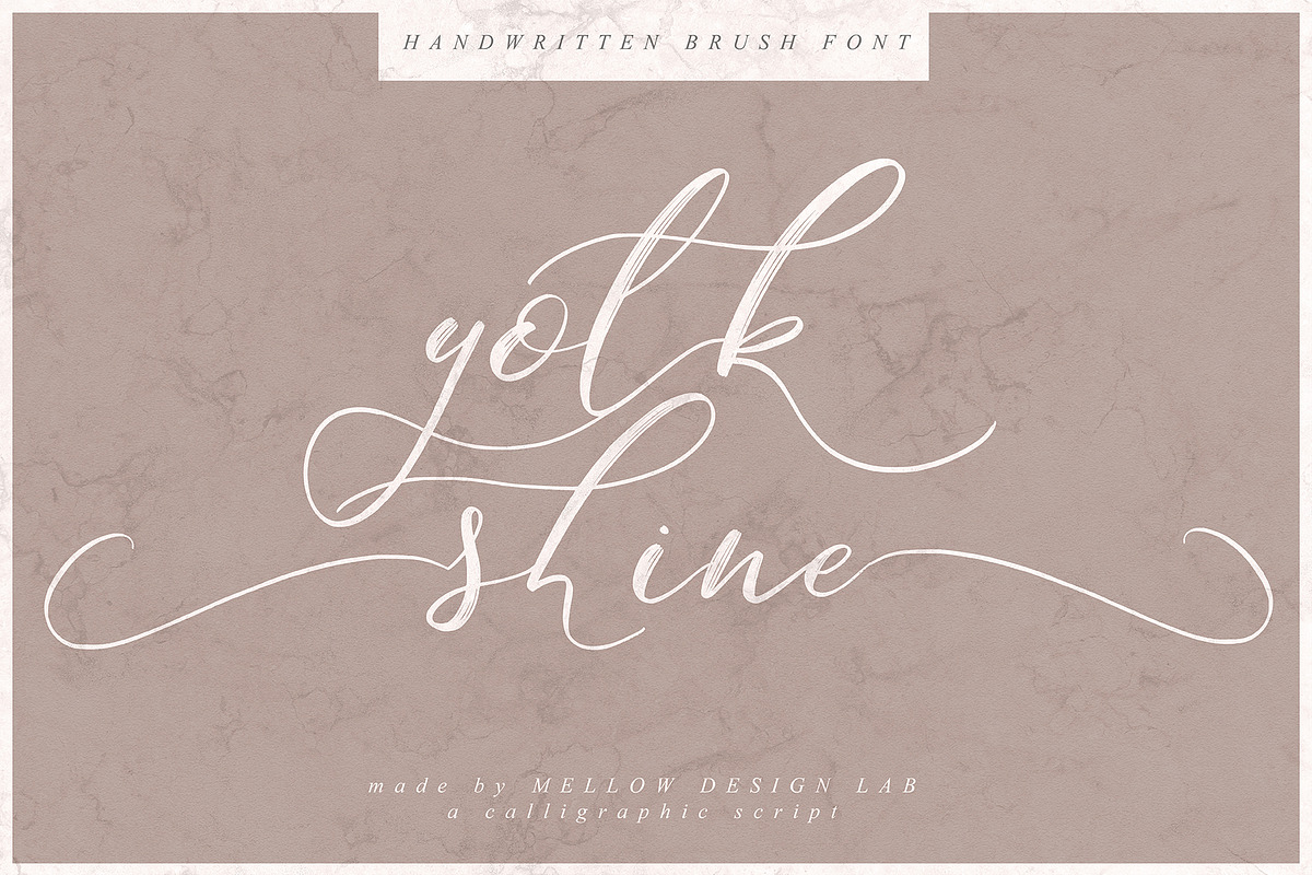 Shine Yolk in Script Fonts - product preview 8