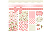 Shabby Chic Digital Scrapbook Papers