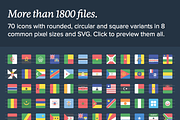 The Flags of Africa Icon Set