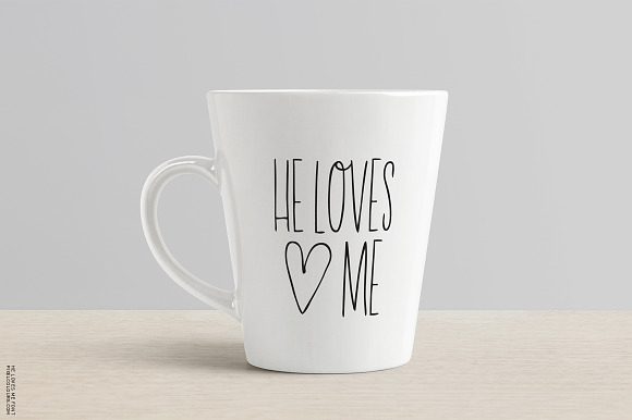 He Loves Me Skinny Font in Love Fonts - product preview 3