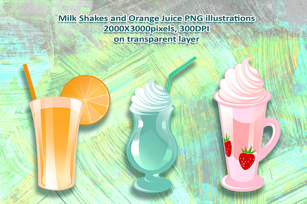 PNG Milk Shakes (+seamless)