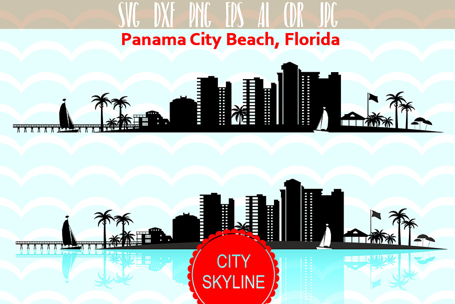 Panama City Florida SVG Vector