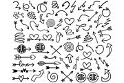 68 Arrows SVG doodles Bundle