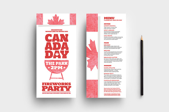Canada Day Flyer / Poster Templates in Flyer Templates - product preview 5