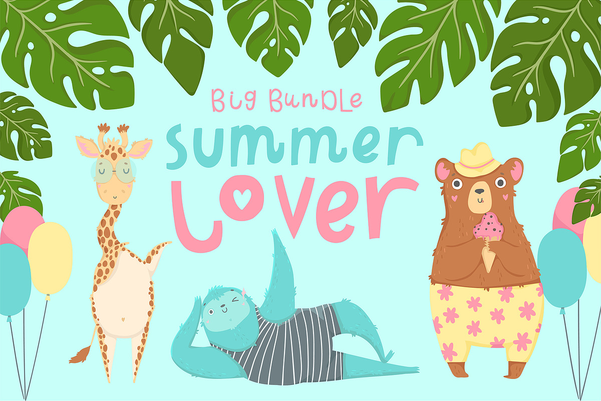 Summer lover - big bundle in Illustrations - product preview 8