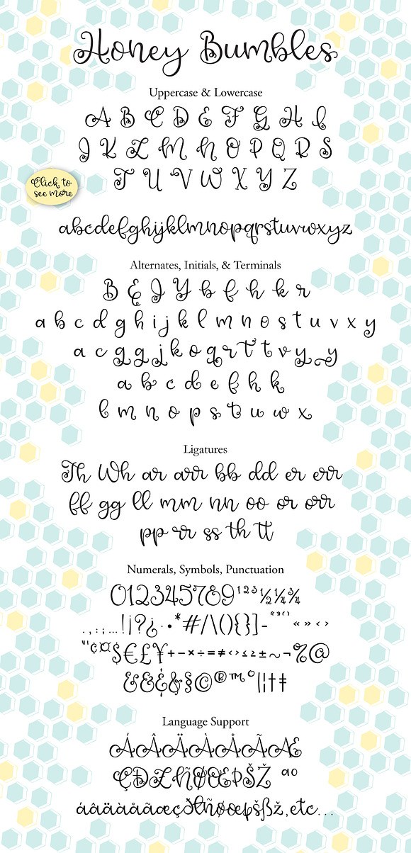 Honey Bumbles, a curly round script in Script Fonts - product preview 1