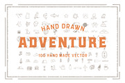 100 hand drawn adventure