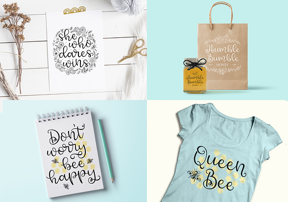 Honey Bumbles, a curly round script in Script Fonts - product preview 4