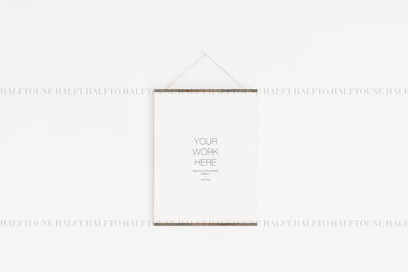 Print Hanger Simple Mockup 4x5 Ratio in Graphics - product preview 3