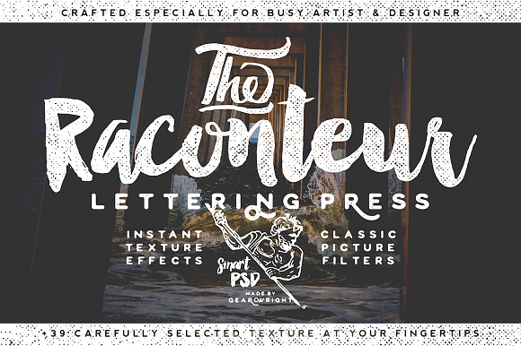 Raconteur Lettering Press in Photoshop Layer Styles - product preview 4