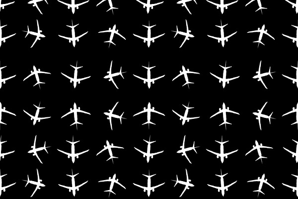 Planes Motif Seamless Pattern