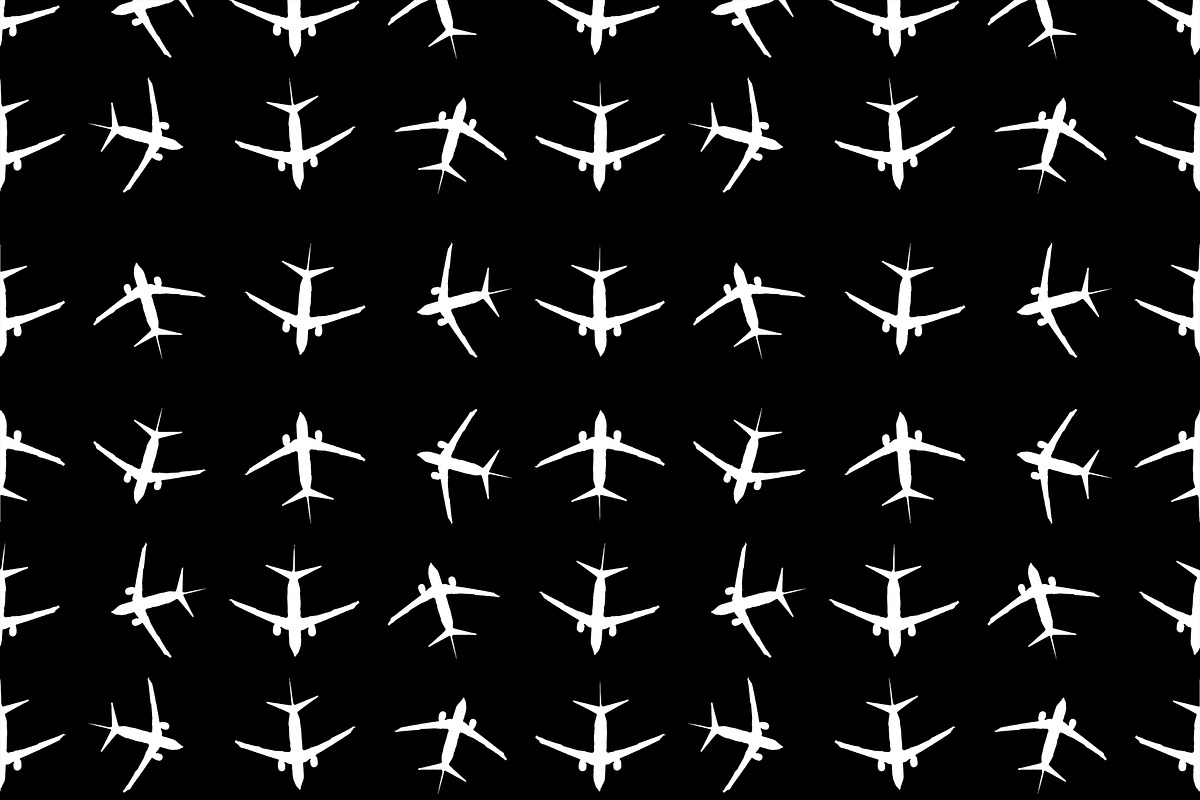Planes Motif Seamless Pattern in Patterns - product preview 8