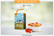 Milk Box Package Mockup
