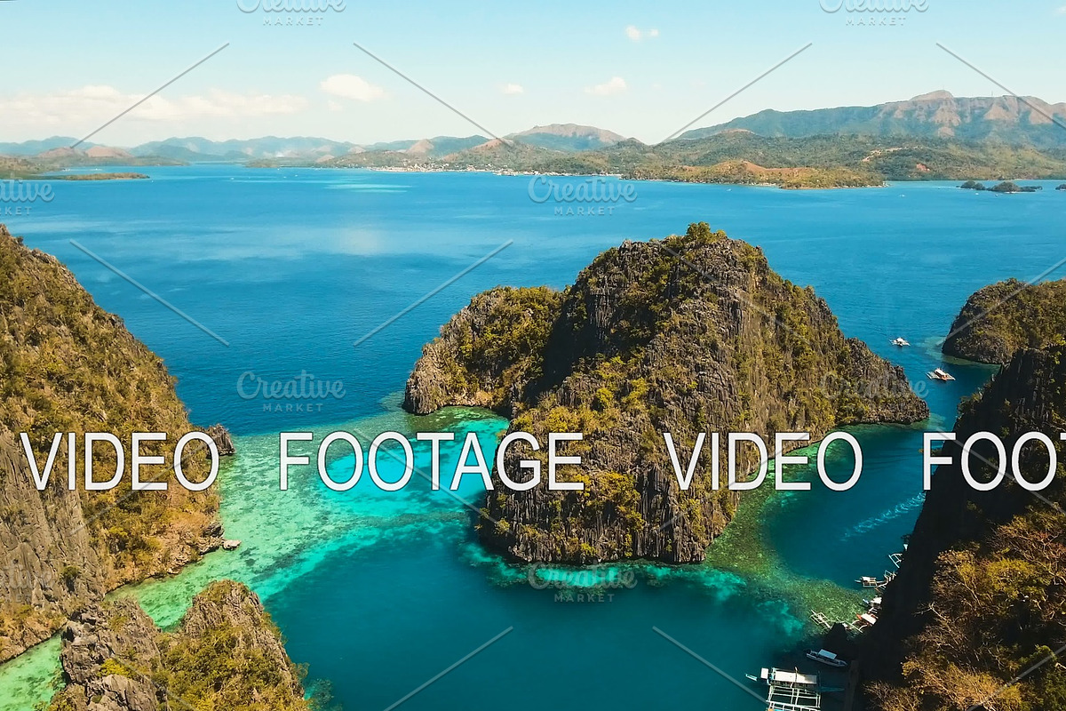 Beautyful lagoon in Kayangan Lake, Philippines, Coron, Palawan. in Graphics - product preview 8