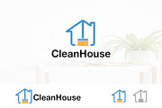 House Clean Service Assistant Logo
