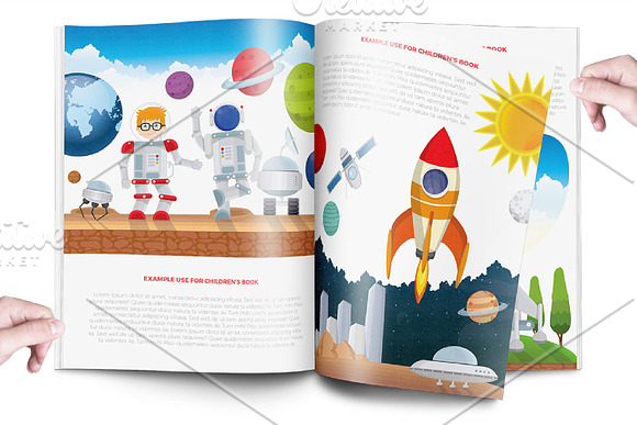 Space Man Character V.1 Clip Art Set in Illustrations - product preview 20