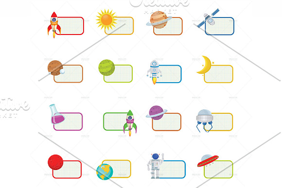 Space Man Character V.1 Clip Art Set in Illustrations - product preview 21