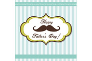 Father's Day Mustache Card template