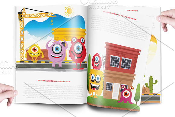 Monster Character V.2 Clip Art Set in Illustrations - product preview 13