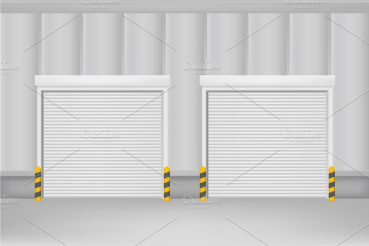  Roller Warehouse Shutter Doors in Illustrations - product preview 8