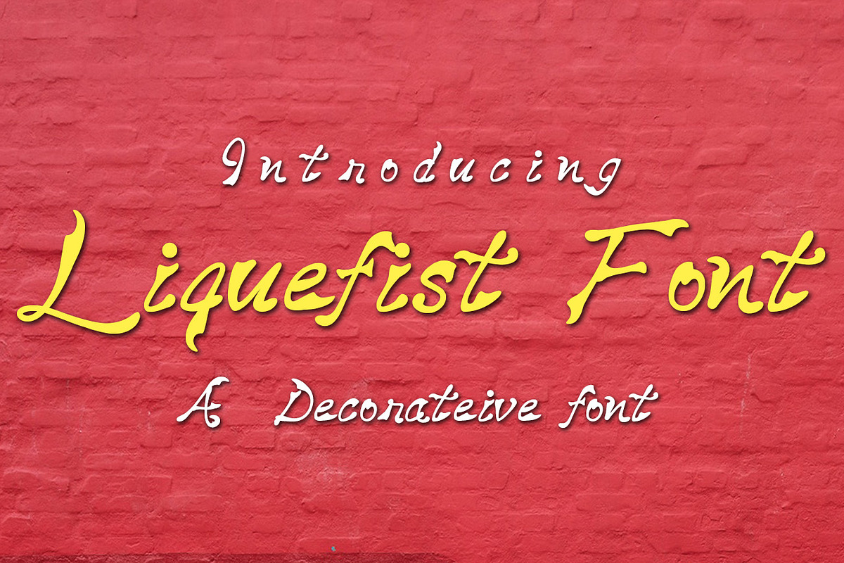 Liquefist Font in Display Fonts - product preview 8