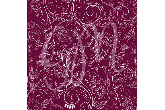 8 Flower Designs floral border in Illustrations - product preview 3