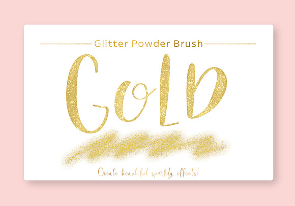 Glitter Procreate Lettering Pack in Photoshop Brushes - product preview 1
