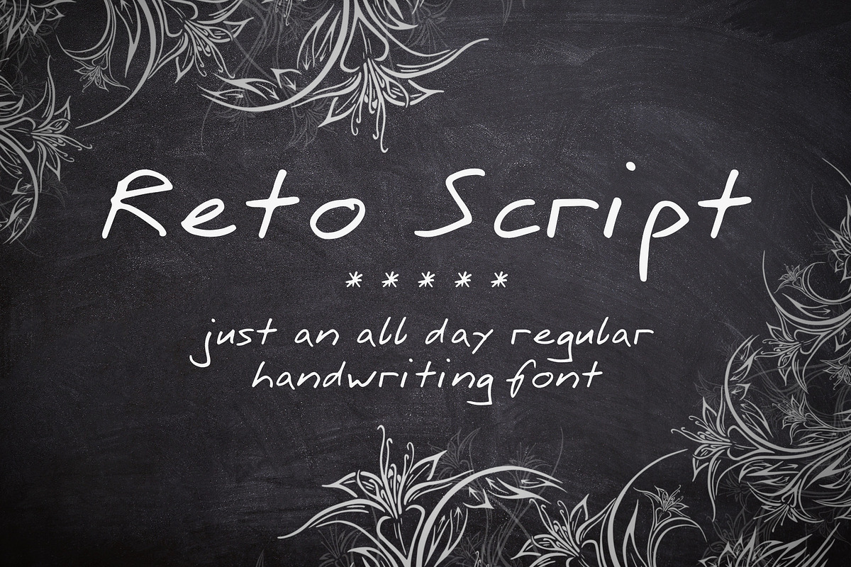 Reto Script Font in Script Fonts - product preview 8