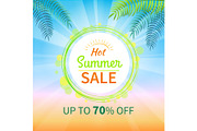 Hot Summer Sale Up to 70 Off Promotional Banner