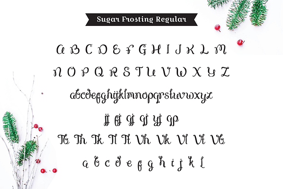 Sugar Frosting Font Trio in Script Fonts - product preview 4
