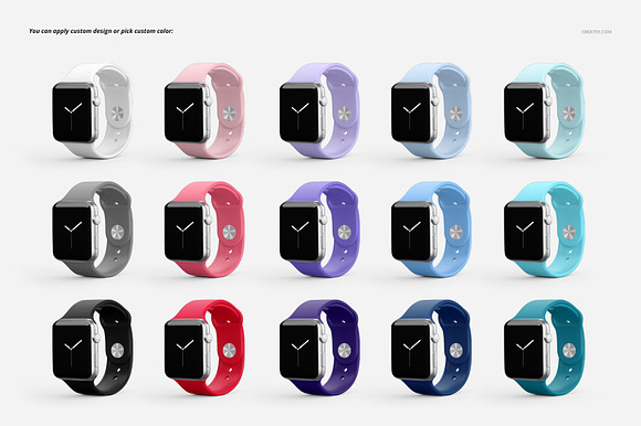 Apple Watch Band Mockup Set in Product Mockups - product preview 3