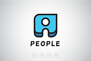 People Piece Logo Template