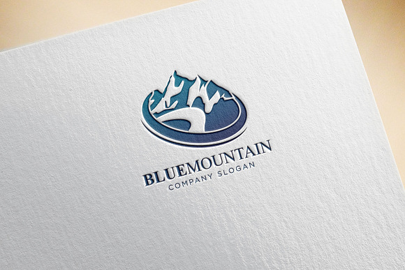 Blue Mountain Logo in Logo Templates - product preview 2